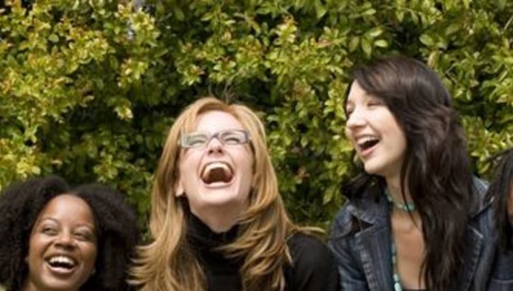 Photo of students laughing